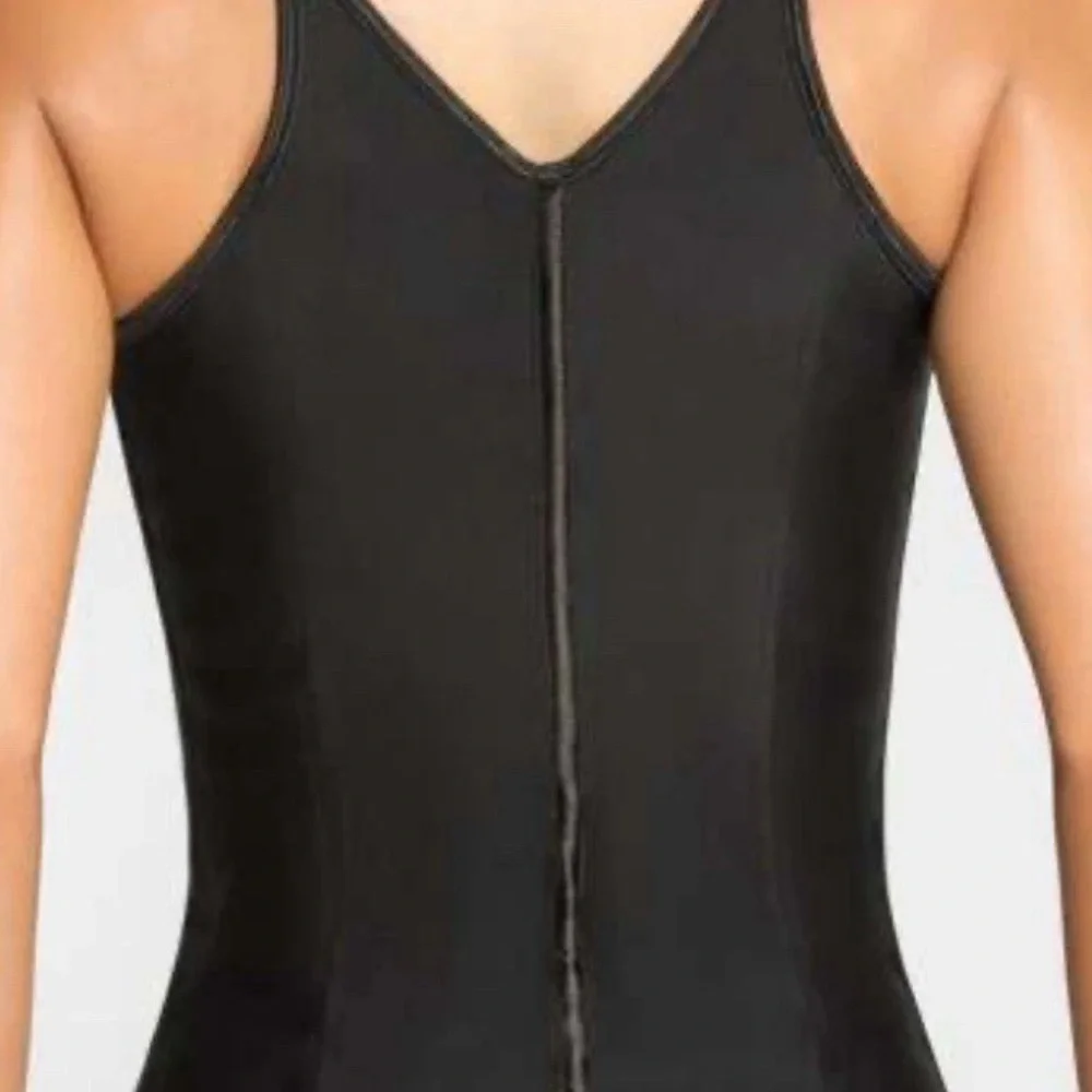 NWT, LATEX WAIST TRAINER VEST BY HOURGLASS ANGEL HA103, Size Medium, Black - Picture 3 of 9